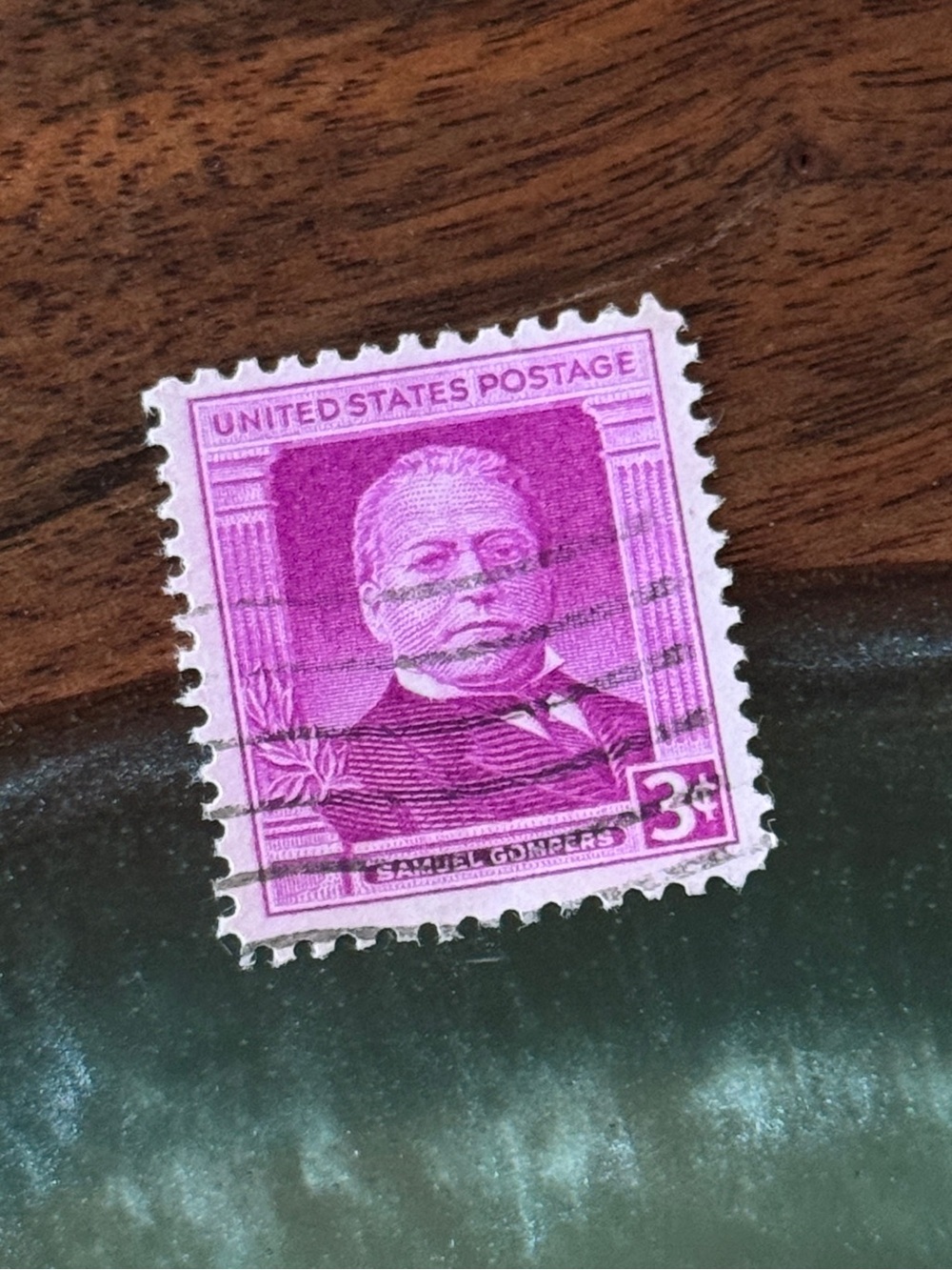 1950 - 3c Vintage Postage Stamp, Samuel Gompers, Labor Leader